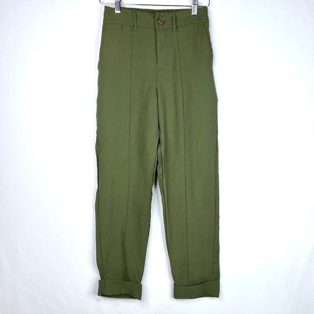 A New Day Green High Waisted Trousers 2